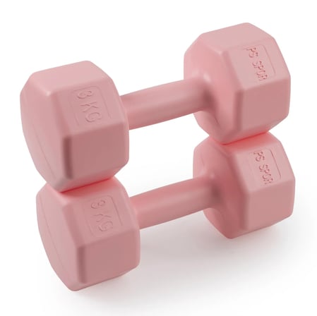 PSSPOR 2 Adet 3KG Pembe Renk Dambıl Seti ( 2 Adet 3KG Gönderim Yapılmaktadır)