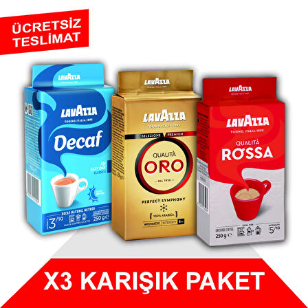 Decaf My Easy Day Classico + Qualità Oro + Qualità Rossa Filtre Kahve (250gr) 3'Lü Paket