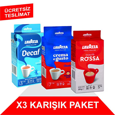 Decaf My Easy Day Classico + Crema e Gusto + Espresso Classico Italiano Filtre Kahve (250gr) 3'Lü Paket