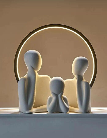 3'lü Dekoratif Aile Biblo, Minimal Pinterest Biblo