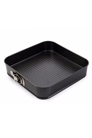 3 Parça Metal Kelepçeli Pasta Kek Kalıbı Seti Kalp Yuvarlak Kare