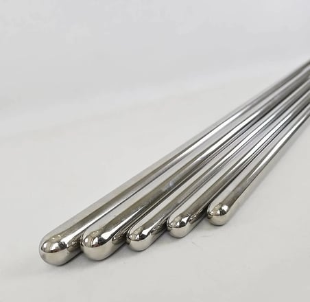 3'lü Paslanmaz Çelik Oklava Seti / 60, 70, 85 cm
