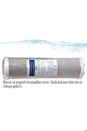 Su Arıtma Cihazı Filtresi 3lü Blok Karbon Filtre Seti