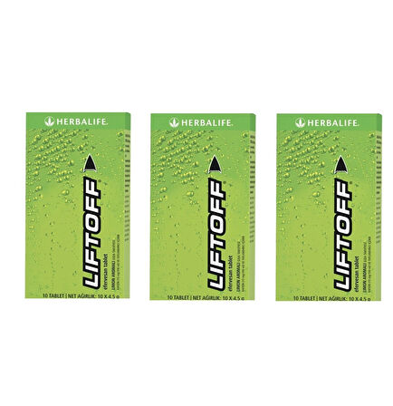 3 adet LiftOff® Efervesan İçecek Limon Aromalı