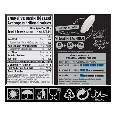 Yayla Baldo Pirinç ve Zenginleştirilmiş Pirinç Ürünü (D+B9+Fe) 250 g x3