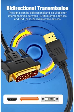 3 Metre HDMI DVI Kablo 24+1 Erkek Altın Uçlu 1080P Full HD Monitör Projeksiyon TV Bilgisayar Uyumlu Dayanıklı Örgü Kılıf Çift Yönlü Görüntü Aktarım Dönüştürücü Bağlantı Aparatı Aparat