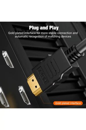 3 Metre HDMI DVI Kablo 24+1 Erkek Altın Uçlu 1080P Full HD Monitör Projeksiyon TV Bilgisayar Uyumlu Dayanıklı Örgü Kılıf Çift Yönlü Görüntü Aktarım Dönüştürücü Bağlantı Aparatı Aparat