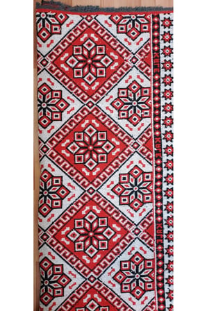 Makine Dokuması Çiçekli Desenli 3 Mekik Kaliteli Kalın Kilim