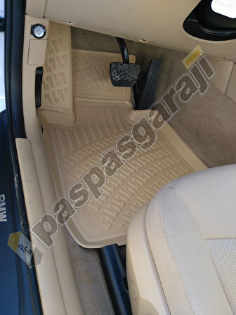 Bmw 3 Serisi E90 3D Havuzlu Bej Renk Paspas, 2005-2013 Arası