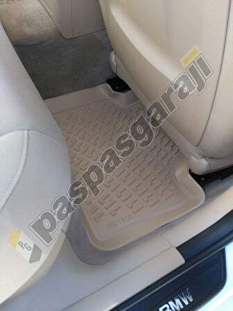 Bmw 3 Serisi E90 3D Havuzlu Bej Renk Paspas, 2005-2013 Arası