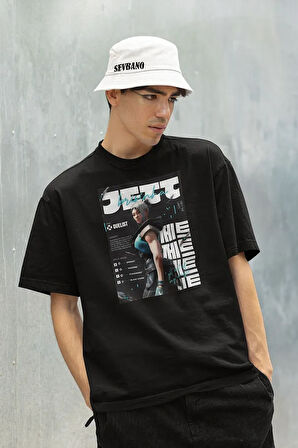Jett Valorant Karakter Baskılı Oversize Unisex Tişört