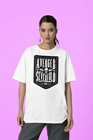 Avenged Sevenfold Müzik Grubu Baskılı Unisex Tişört, Oversize Rock Metal Tişört