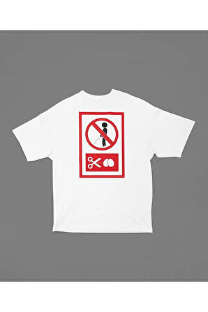 Komik Baskılı Unisex Tişört, Oversize Funny Tişört