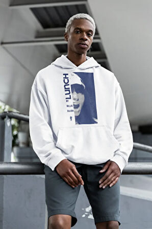 Lunch Billie Eilish Baskılı Unisex Oversize Tasarım Şarkıcı Hoodie