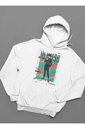 Jujutsu Kaisen Anime Karakter Baskılı Unisex Oversize Hoodie