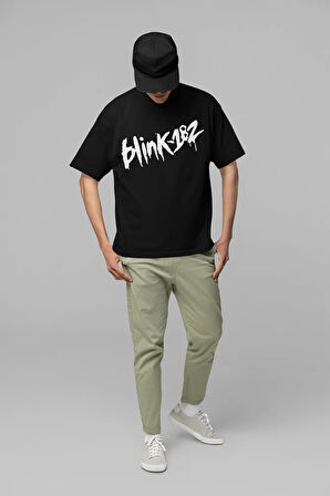 Blink-182 Yazılı Unisex Oversize Müzik Grubu Tişört
