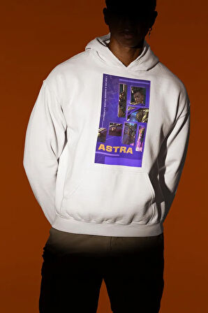Vallorant Astra Smoke Karakter Baskılı Unisex Oversize Hoodie