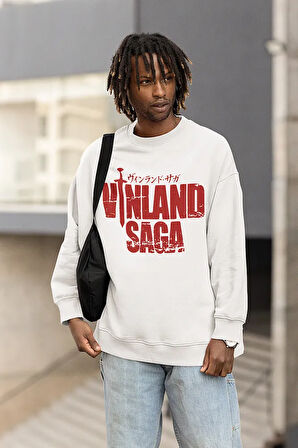 Vinland Saga Anime Baskılı Unisex Oversize Dizi Sweatshirt