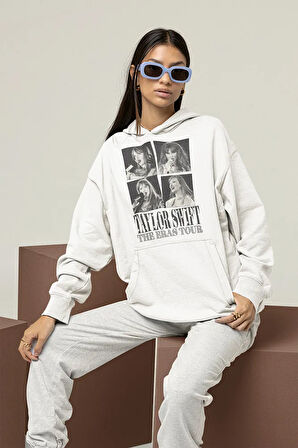 Unisex Taylor Swift The Eras Tour Baskılı Oversize Hoodie