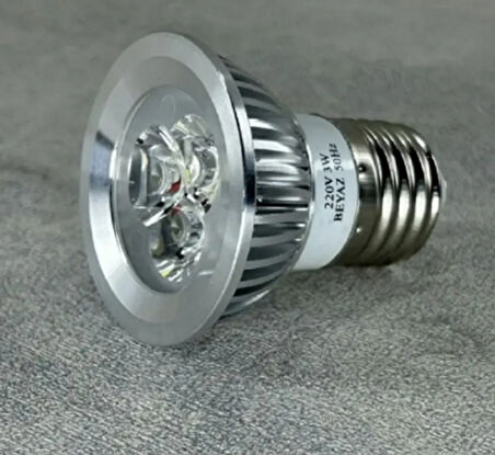 5 Adet 3w Led Ampül 3x1w Vitrin Ampülü Power Ledli Ampül Kuyumcu Ampülü