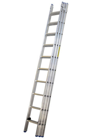 Elmas Serisi - 3 Parça X 2 Metre = 6 Metre Alüminyum Merdiven - Yerli Üretim