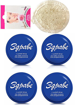 3gpabe Krem 30 Gr. Yüz Temizleme Pedi (Loofah) Dört’lü Kutu Zdrave
