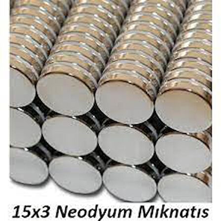 NEODYUM MIKNATIS 15X3 MM 10 ADET