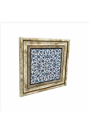 Osmanlı Çinisi Baskılı Taş Tablo 25X25