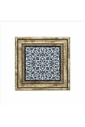 Osmanlı Çinisi Baskılı Taş Tablo 25X25