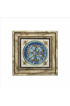 İtalyan Deseni Baskılı Taş Tablo 25X25