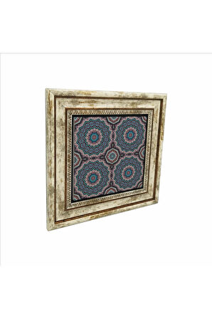 Mandala Baskılı Taş Tablo 25X25