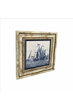 Hollanda Deseni Baskılı Taş Tablo 25X25