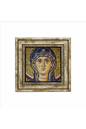 Meryem Görseli Baskılı Taş Tablo 25X25