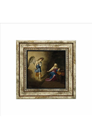 Meryem’e Müjde (Adriaen van de Velde, 1667) Baskılı Taş Tablo 25X25