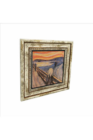 Çığlık (Edvard Munch, 1893) Baskılı Taş Tablo 25X25