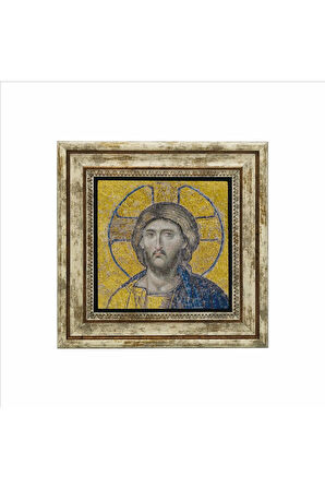 Ayasofya- Hz. İsa Mozaiği Baskılı Taş Tablo 25X25