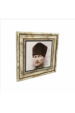 Mustafa Kemal Atatürk Baskılı Taş Tablo 25X25