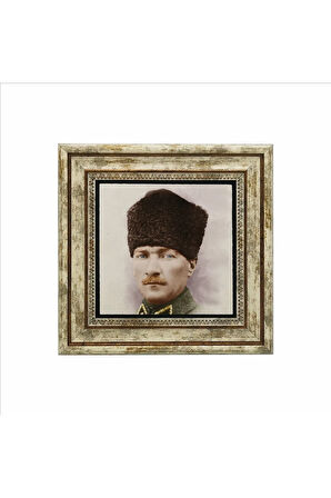 Mustafa Kemal Atatürk Baskılı Taş Tablo 25X25