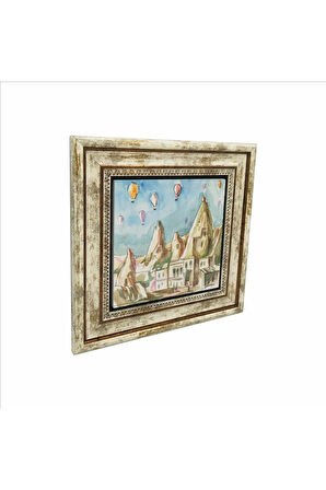 Kapadokya Baskılı Taş Tablo 25X25
