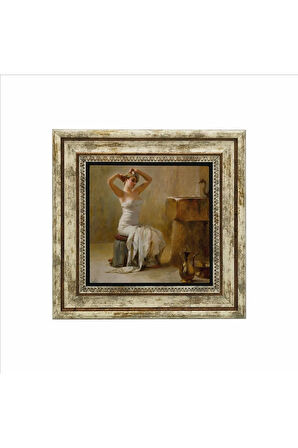 Banyo Sonrası (Theodore Jacques Ralli, 1901) Baskılı Taş Tablo 25X25