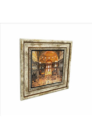 Ayasofya Camii içi  Baskılı Taş Tablo 25X25