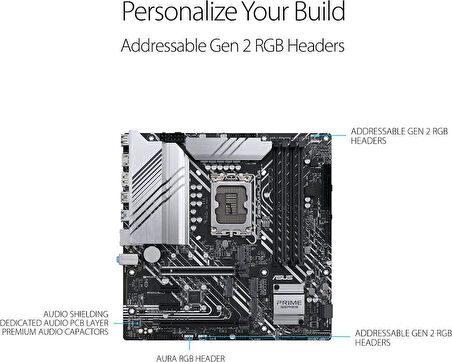 Asus PRIME Z690M-PLUS D4 Intel LGA1700 DDR4 Micro ATX Anakart - OUTLET