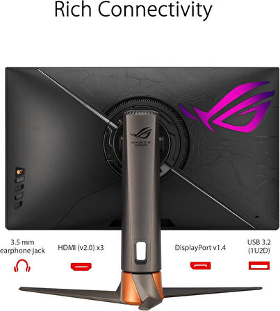 Asus ROG Swift PG27AQN 27" 1 ms 2K Pivot IPS 360 Hz Oyuncu Monitörü Outlet