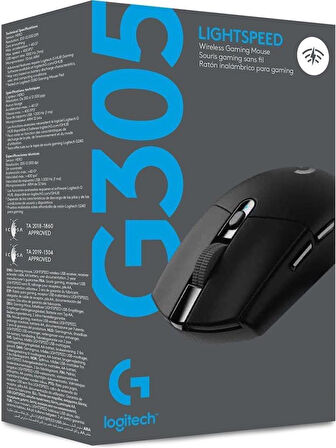 Logitech G305 910-005283 Siyah Lightspeed Optik Kablosuz Oyuncu Mouse - Outlet