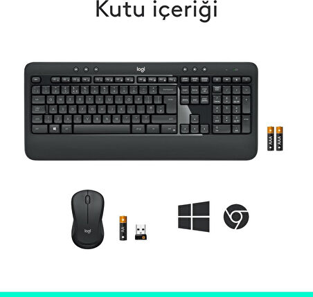 Logitech MK540 920-008687 Kablosuz Klavye Mouse Seti - Outlet
