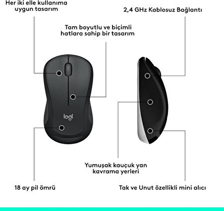 Logitech MK540 920-008687 Kablosuz Klavye Mouse Seti - Outlet