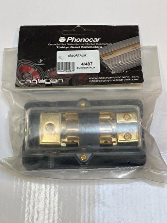 Phonocar SİGORTALIK -CAM- 3X25MM İN 2X10MM OUT NICKEL