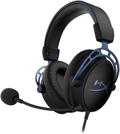 HyperX Cloud Alpha S 7.1 Kablolu Mikrofonlu Kulak Üstü Oyuncu Kulaklığı Mavi - Teşhir