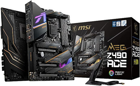 MSI Meg Z490 Ace Intel LGA1200 DDR4 ATX Anakart Teşhir 