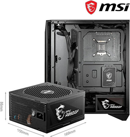 MSI MPG A850GF 850 W Power Supply Teşhir
